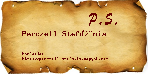 Perczell Stefánia névjegykártya